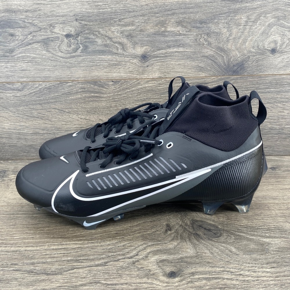 Nike Vapor Edge Pro 360 2 Football Cleats Mens 15 Black White FN7759-001